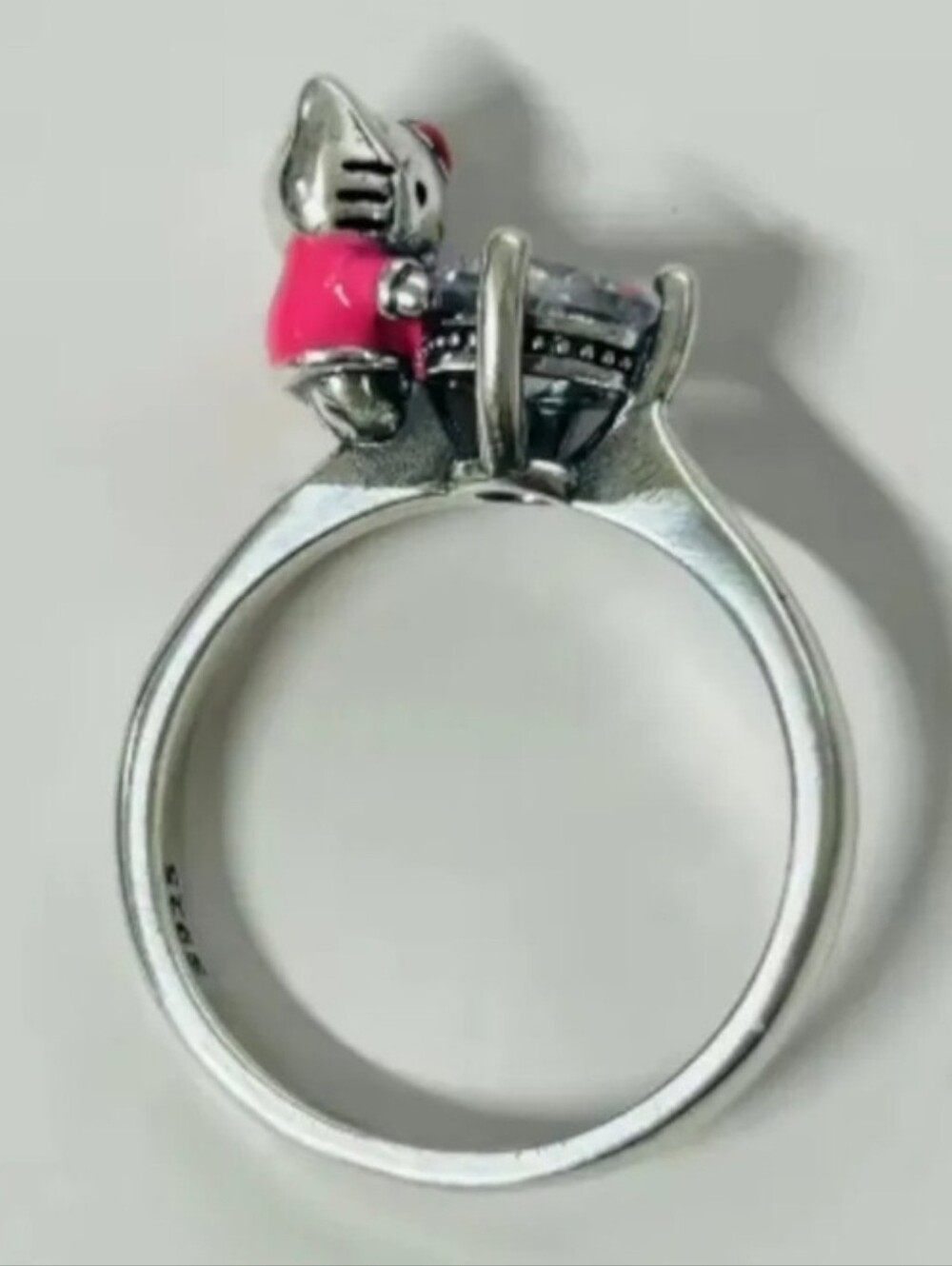 EXCLUSIVE - Hello Kitty Officially Licensed 925 Sterling Silver & CZ Ring (Sz 8) - Picture 4 of 9